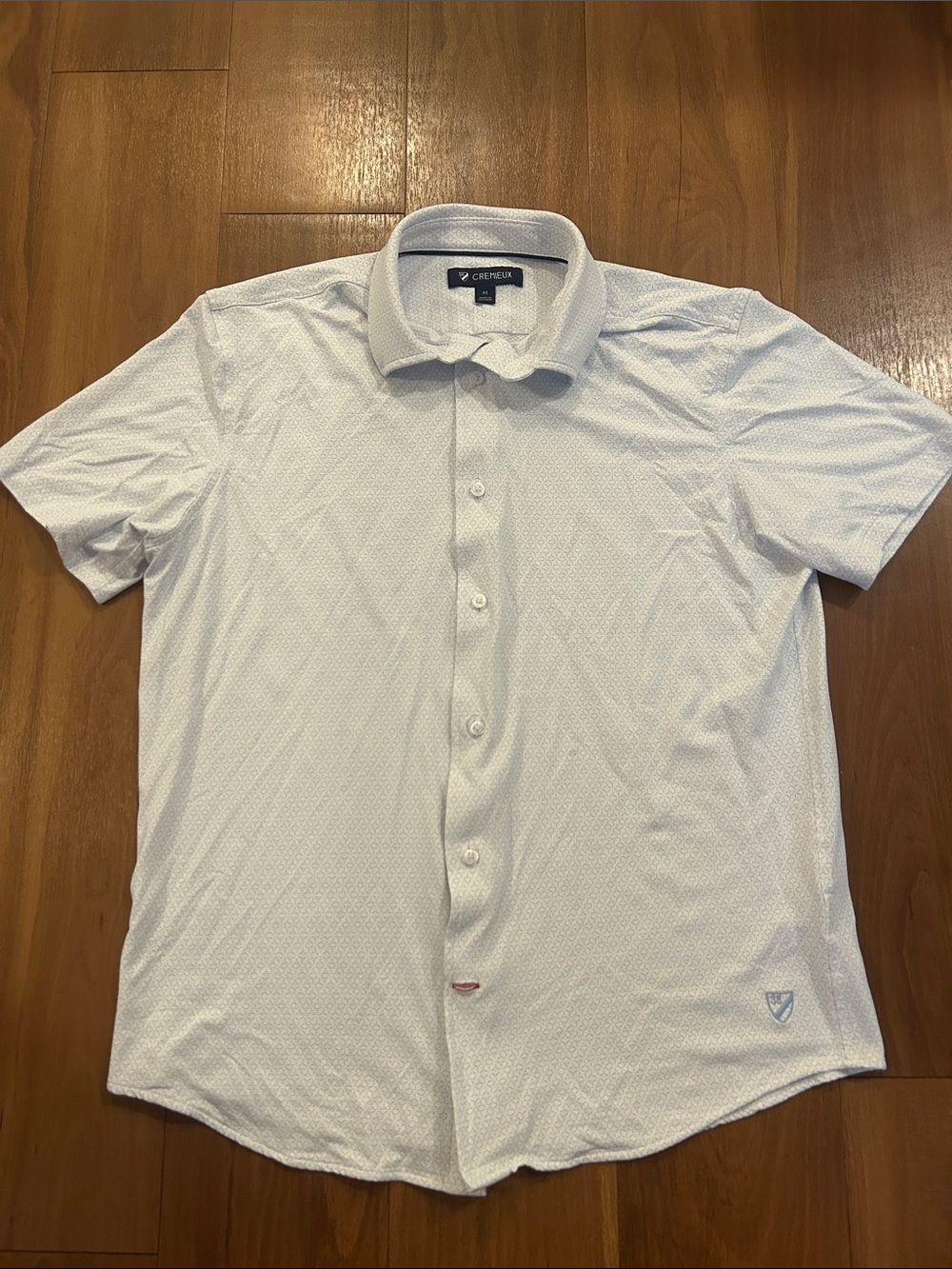 Daniel Cremieux Light White Short-Sleeve Button-Down Shirt